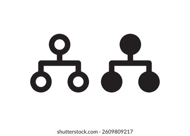 Hierarchy structure icons for organization charts Vector