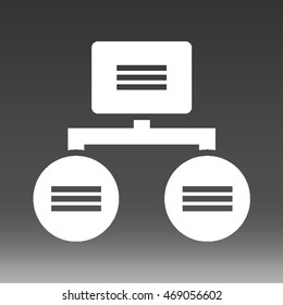 Hierarchy Structure Vector Icon Illustration