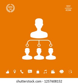 Hierarchy symbol icon. Graphic elements for your design
