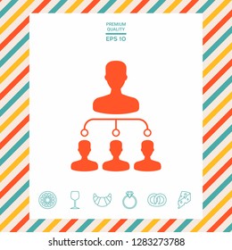 Hierarchy symbol icon. Graphic elements for your design