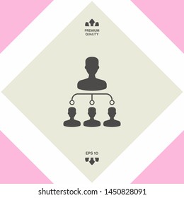 Hierarchy symbol icon. Graphic elements for your design