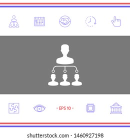 Hierarchy symbol icon. Graphic elements for your design
