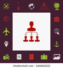 Hierarchy symbol icon. Graphic elements for your design