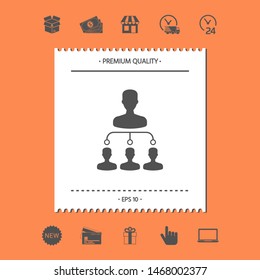 Hierarchy symbol icon. Graphic elements for your design