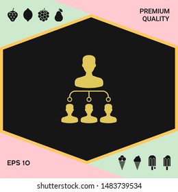 Hierarchy symbol icon. Graphic elements for your design