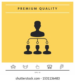 Hierarchy symbol icon. Graphic elements for your design