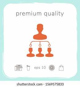 Hierarchy symbol icon. Graphic elements for your design