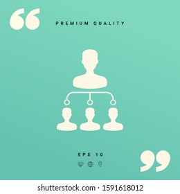 Hierarchy symbol icon. Graphic elements for your design