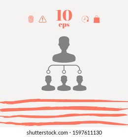 Hierarchy symbol icon. Graphic elements for your design