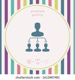 Hierarchy symbol icon. Graphic elements for your design