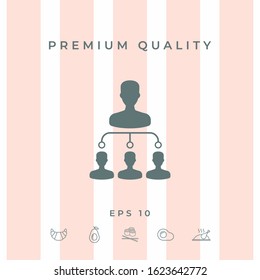 Hierarchy symbol icon. Graphic elements for your design