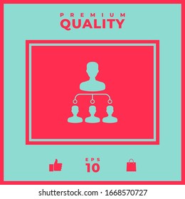 Hierarchy symbol icon. Graphic elements for your design