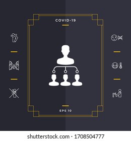 Hierarchy symbol icon. Graphic elements for your design