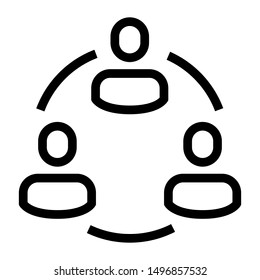 hierarchy thin line vector icon