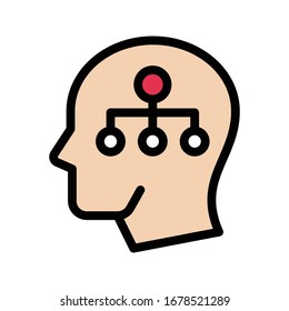 hierarchy vector flat color icon 