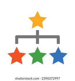 Icono Plano Vector De Jerarquía Para Uso Personal Y Comercial.
