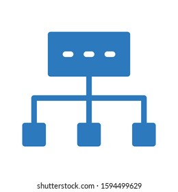 hierarchy vector glyph color icon 