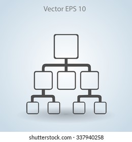 hierarchy vector icon