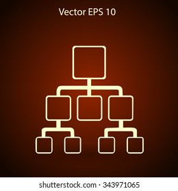 hierarchy vector icon