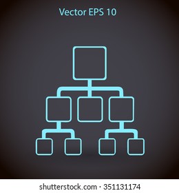 hierarchy vector icon