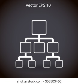 hierarchy vector icon