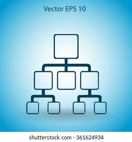 hierarchy vector icon