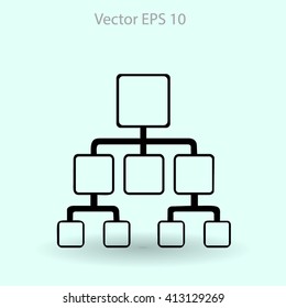 hierarchy vector icon