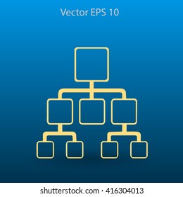 hierarchy vector icon