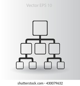 hierarchy vector icon