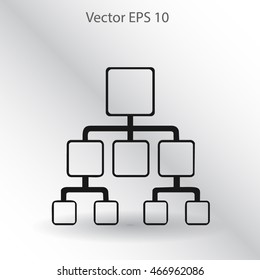 hierarchy vector icon