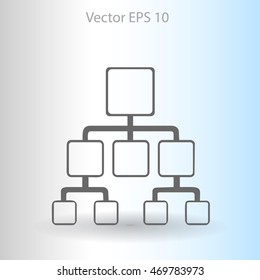 hierarchy vector icon