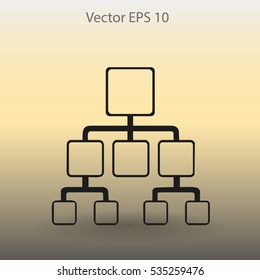 hierarchy vector icon
