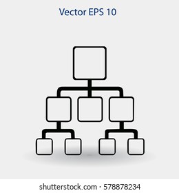 hierarchy vector icon