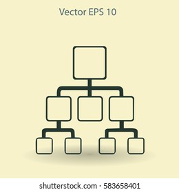 hierarchy vector icon