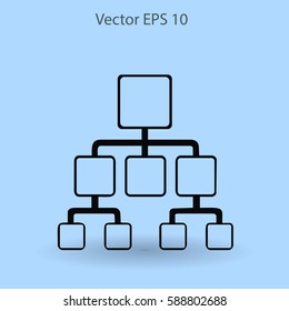 hierarchy vector icon