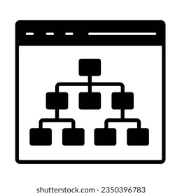 Hierarchy Vector icon which can easily modify or edit  


