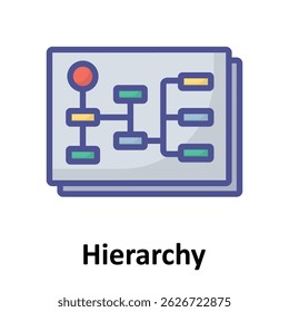 ícone Vetor de Hierarquia que pode facilmente modificar ou editar 

