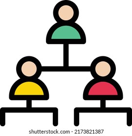 Ilustración del vector de jerarquía en un fondo transparente.Símbolos de calidad superior.Icono del vector de trazo para el diseño de concepto y gráfico.