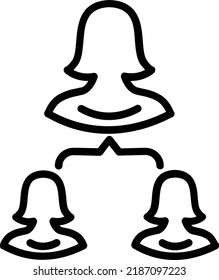 Hierarchy Vector Line Icon Design