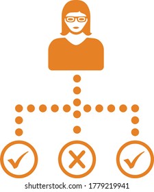 Hierarchy vector, organization, structure icon