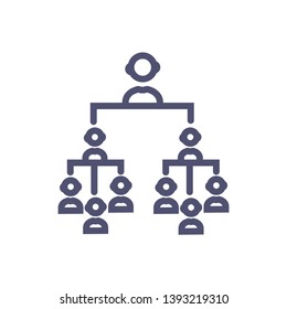 Hierarchy vector sign symbol. vector clean Hierarchy icon for website or mobile apps