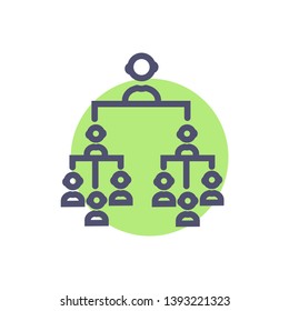 Hierarchy vector sign symbol. vector clean Hierarchy icon for website or mobile apps