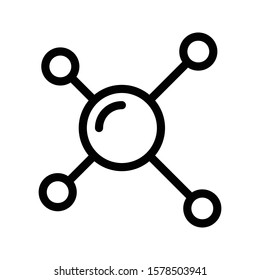 hierarchy vector thin line icon 