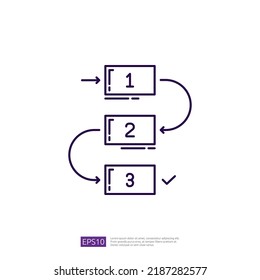 Rahmensymbol des hierarchischen Arbeitsablaufdiagramms