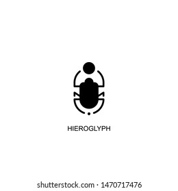 hieroglyph icon vector black design