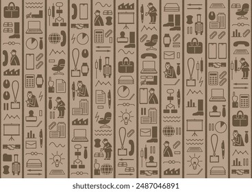 Hieroglyphic style business image wallpaper