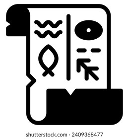 Hieroglyphics Icon Illustration for web, app, infographic, etc