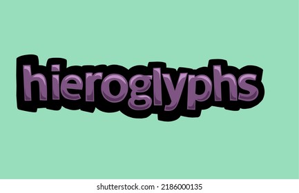 HIEROGLYPHS background writing vector design very cool and simple