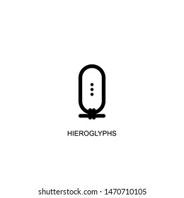 hieroglyphs icon vector black design