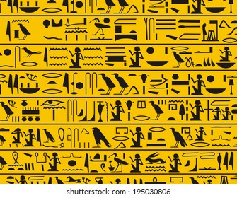 Hieroglyphs signs 